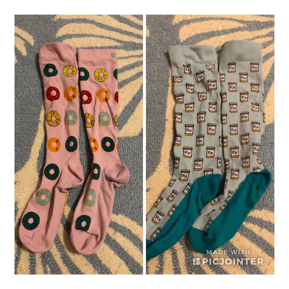 Euc S/M Figs Scrubs Compression Socks